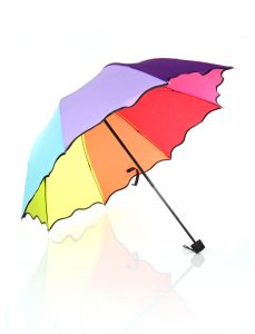 renkli şemsiye